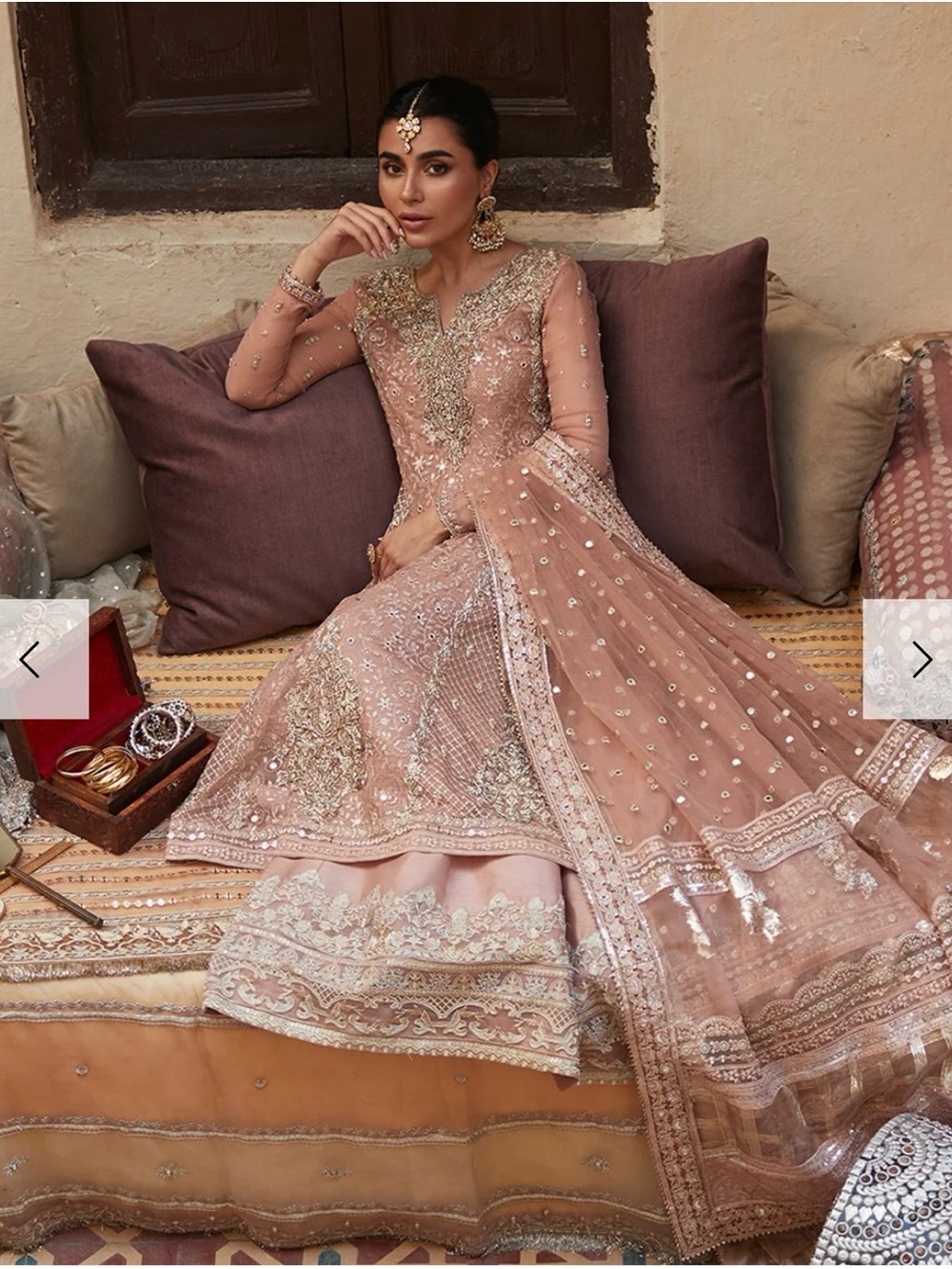 Faiza Saqlain “Zeena” – Preloved | Size XL | Salmon Pink - Picture 2 of 5